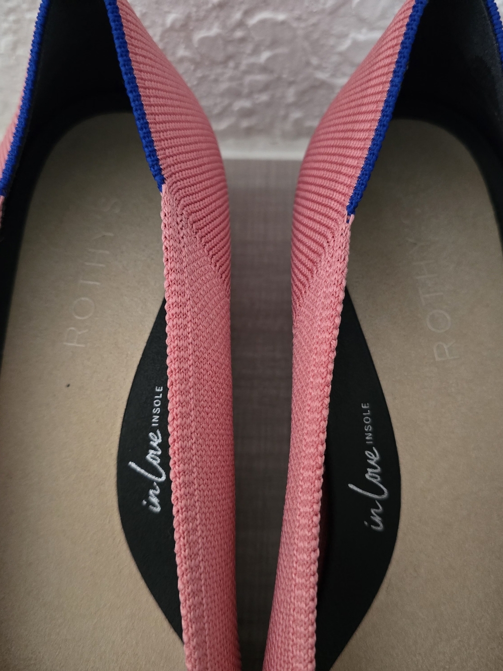 Rothy’s Pink Pointed Toe Low Block Heels Tortoise Sole Size 8.5 - Picture 4 of 11
